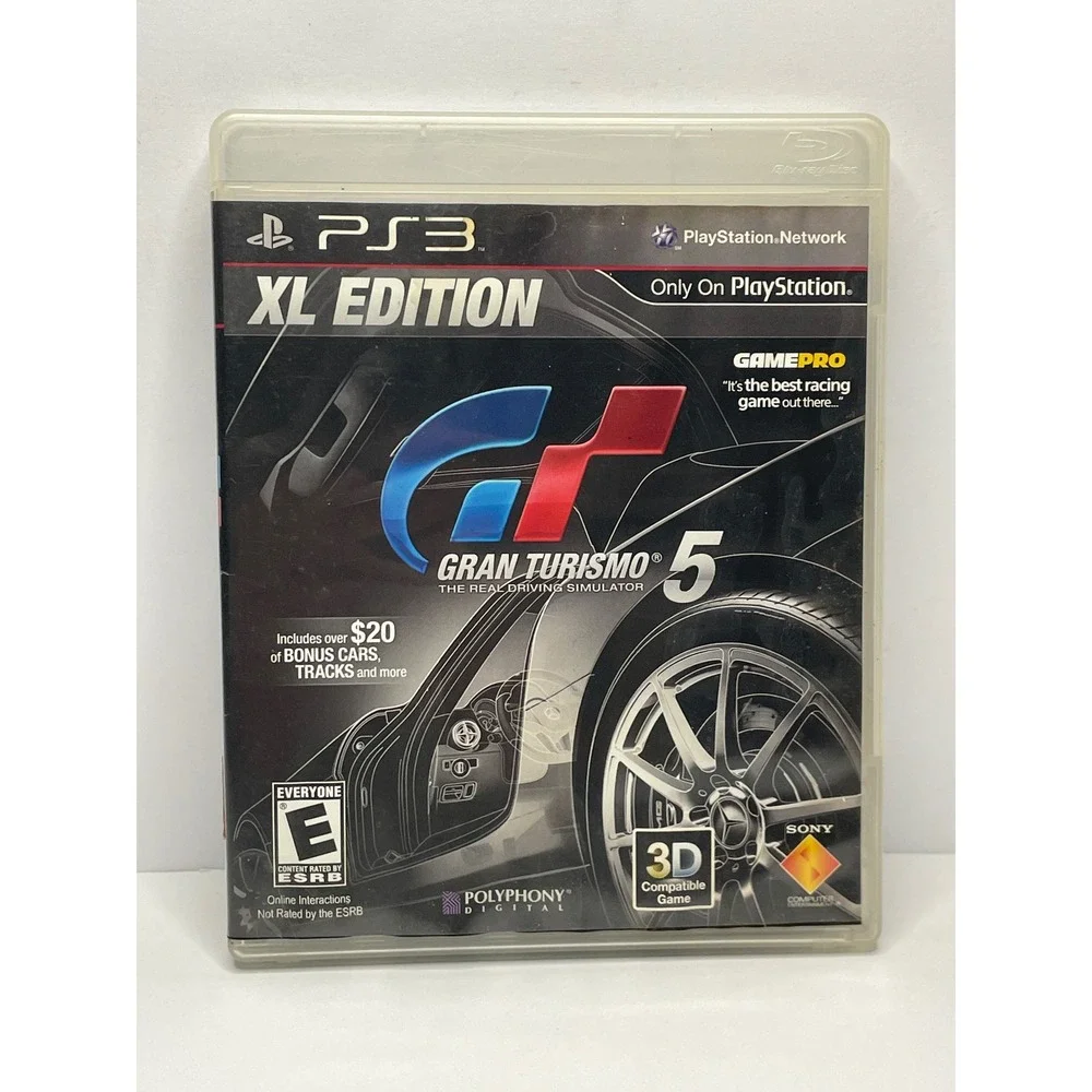 Sony Gran Turismo 5 XL Edition PS3 PlayStation 3 Racing Game 2012 CIB V161